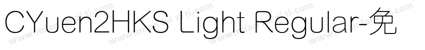 CYuen2HKS Light Regular字体转换
